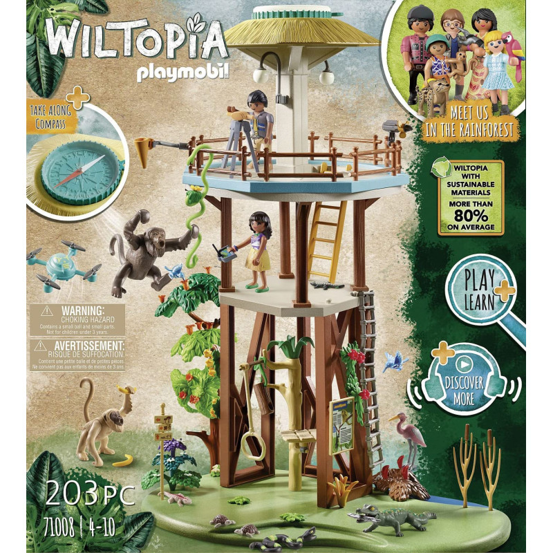 Playmobil Wiltopia Research Tower with Compass