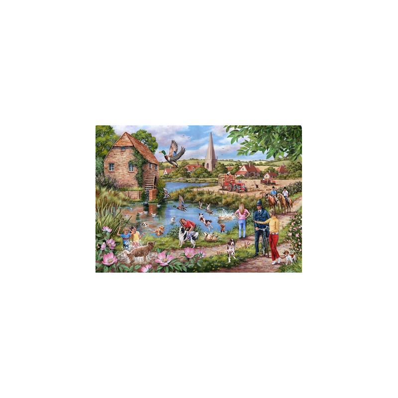 House Of Puzzles 1000 Piece Jigsaw Puzzle - Doggy Paddle