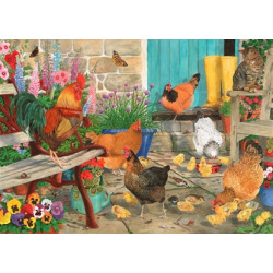House Of Puzzles 1000 Piece Jigsaw Puzzle - Hen Pecked
