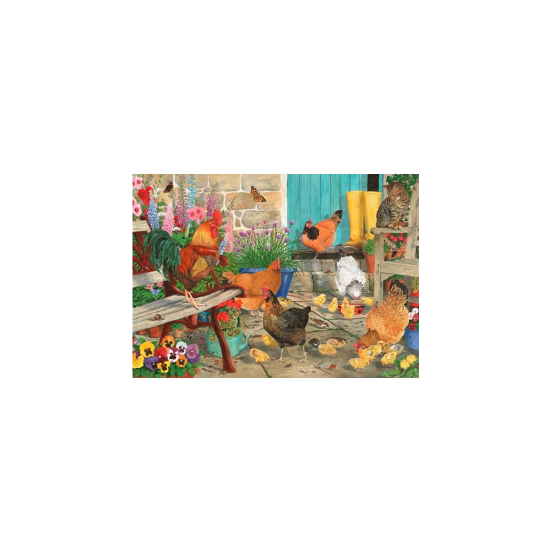House Of Puzzles 1000 Piece Jigsaw Puzzle - Hen Pecked House Of Puzzles 1000 Piece Jigsaw Puzzle - Hen Pecked