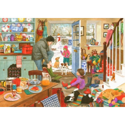 House Of Puzzles 1000 Piece Jigsaw Puzzle - Woolly Hats And Wellies