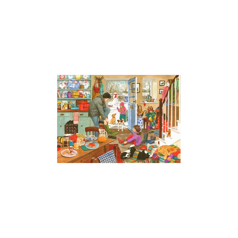House Of Puzzles 1000 Piece Jigsaw Puzzle - Woolly Hats And Wellies