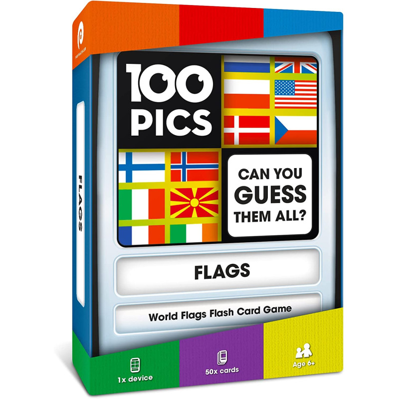 100 Pics Flags - Family Flash Card Game