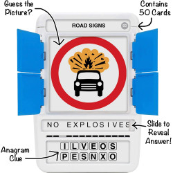 100 Pics Road Signs - Family Flash Card Game