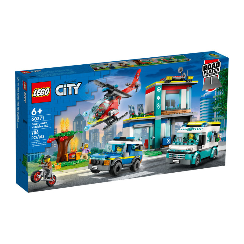 Lego City Emergency Vehicles Hq 60371