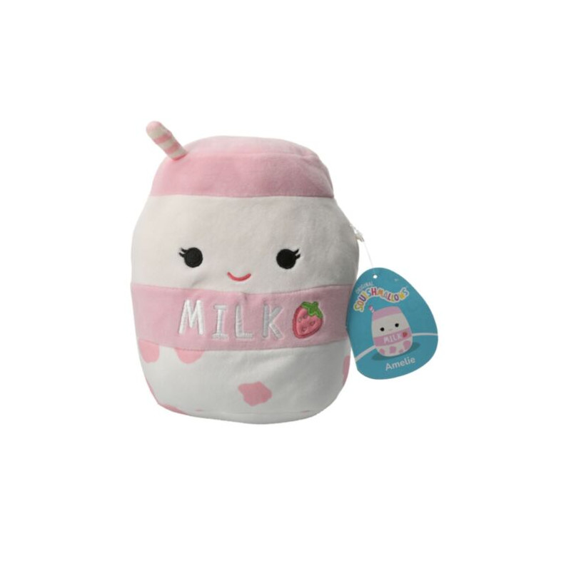 Squishmallow New 7.5 Inch Amelie The Strawberry Milk