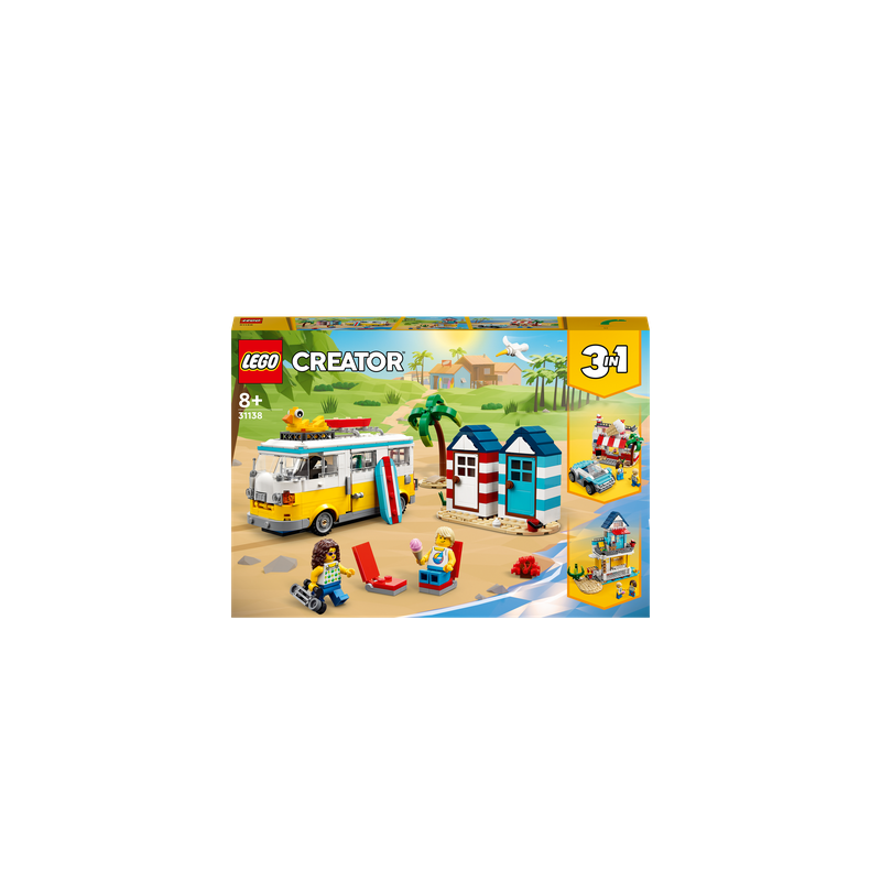 Lego Creator 3 In 1 Beach Camper Van 31138