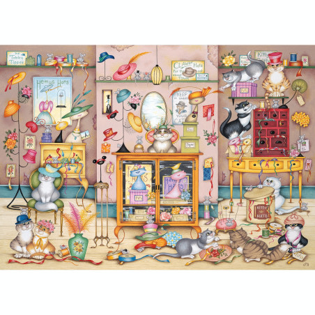 Gibsons - Hetties Hats - 500 Piece Jigsaw Puzzle