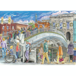 Gibsons Ha`penny Bridge (Elizabeth Blustin) 1000 Piece Jigsaw Puzzle