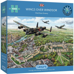 Gibsons Wings Over Windsor (Matthew Emeny) 1000 Piece Jigsaw Puzzle