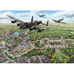 Gibsons Wings Over Windsor (Matthew Emeny) 1000 Piece Jigsaw Puzzle