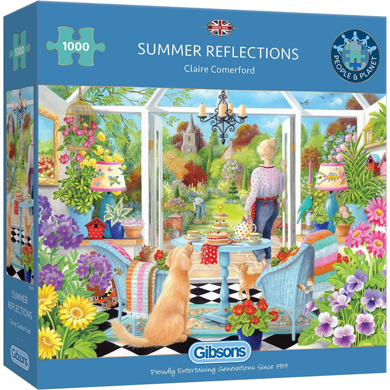 Gibsons Summer Reflections (Claire Comerford. ) 1000 Piece Jigsaw Puzzle