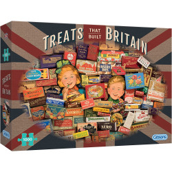 Gibsons Treats That Built Britain 1000 Piece Jigsaw Puzzle