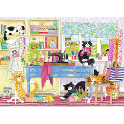 Gibsons Catastrophe Cottage ( Kate Mawdsley) 4x500 Pcs Jigsaw Puzzle