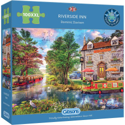 Gibsons Riverside Inn 100 Extra Large Piece Jigsaw Puzzle