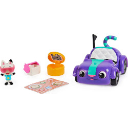 Gabby’s Dollhouse Carlita Car With Pandy Paws Collectible Figure