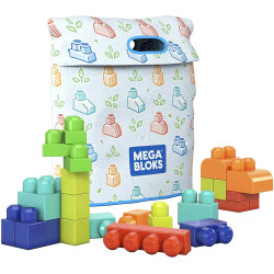 Mega Bloks Build 'N Play Bag Building Set, 60 Big Building Blocks Made From Plant-Based Plastics