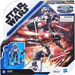 Star Wars Mission Fleet Bad Batch At Rt 2.5-Inch-Scale Action Figure And Vehicle Set