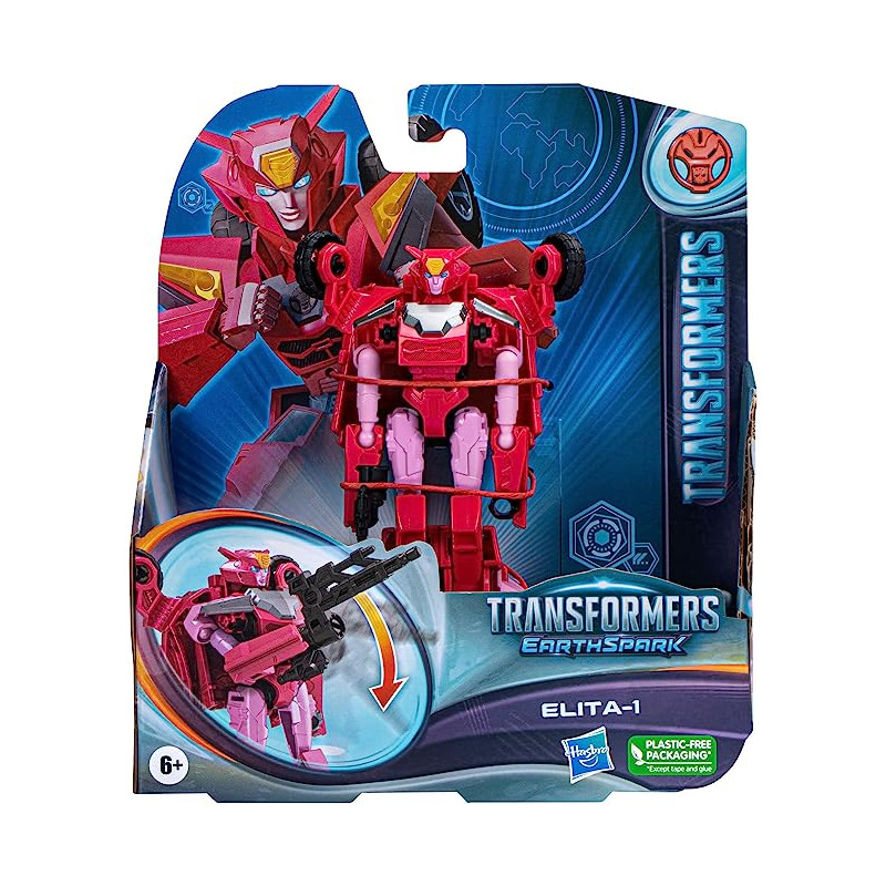 Transformers Toys Earthspark Warrior Class Elita-1