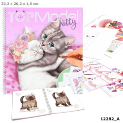 Create Your Top Model Kitty Colouring Book
