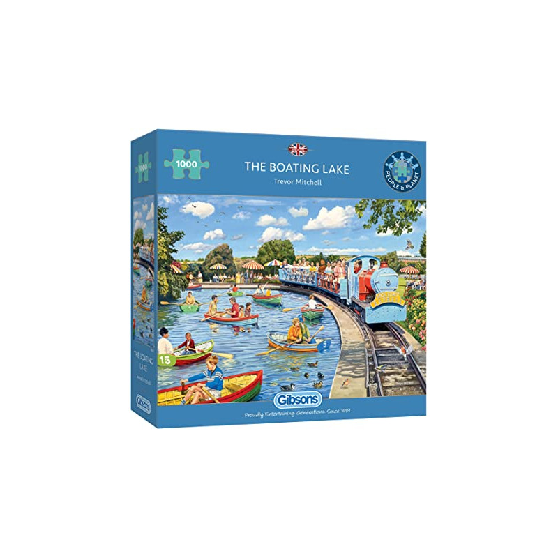 Gibsons The Boating Lake (Trevor Mitchel ) 1000 Piece Jigsaw Puzzle