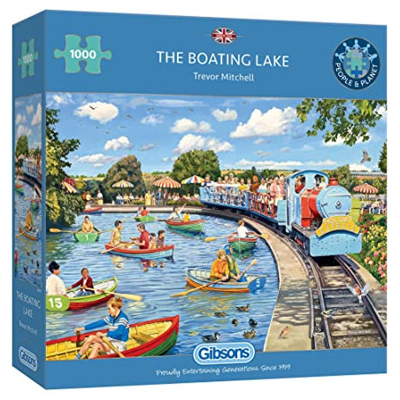 Gibsons The Boating Lake (Trevor Mitchel ) 1000 Piece Jigsaw Puzzle