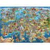 Gibsons Exploring Europe (Maria Rabinky) 1000 Piece Jigsaw Puzzle