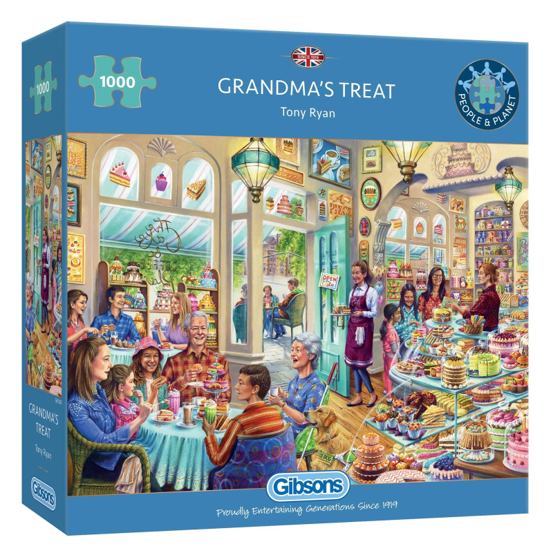 Gibsons Grandma's Treat 1000 Piece Jigsaw Puzzle Gibsons Grandma's Treat 1000 Piece Jigsaw Puzzle
