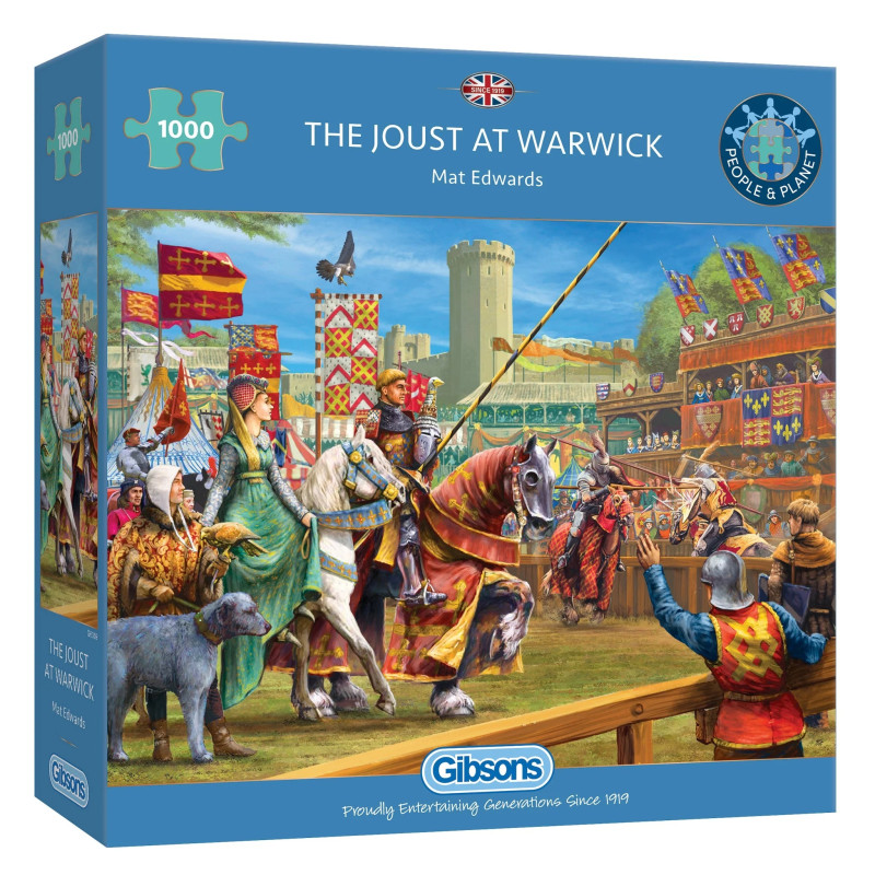 Gibsons The Joust At Warwick 1000 Piece Jigsaw Puzzle