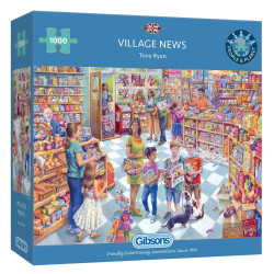 Gibsons Village News 1000 Piece Jigsaw Puzzle