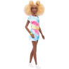 Barbie Fashionistas Doll 180 - Blonde Afro, Tie-Dye Romper & Bracelet