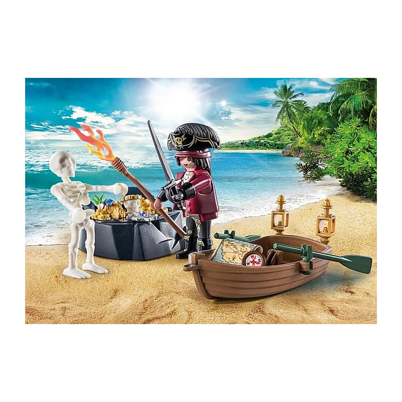 Playmobil Starter Pack Pirate With Rowing Boat 71254