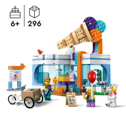Lego City Ice-Cream Shop Set With Toy Cart Bike 60363