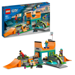 Lego City Street Skate Park Set, Skateboard Stunts Toy 60364