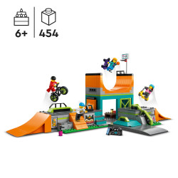 Lego City Street Skate Park Set, Skateboard Stunts Toy 60364