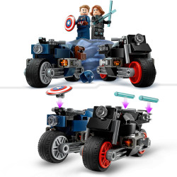 Lego Marvel Black Widow & Captain America Motorcycles 76260