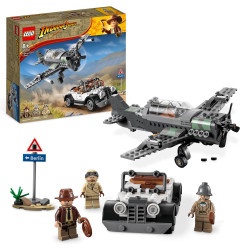 Lego Indiana Jones Fighter Plane Chase With Toy Car 77012