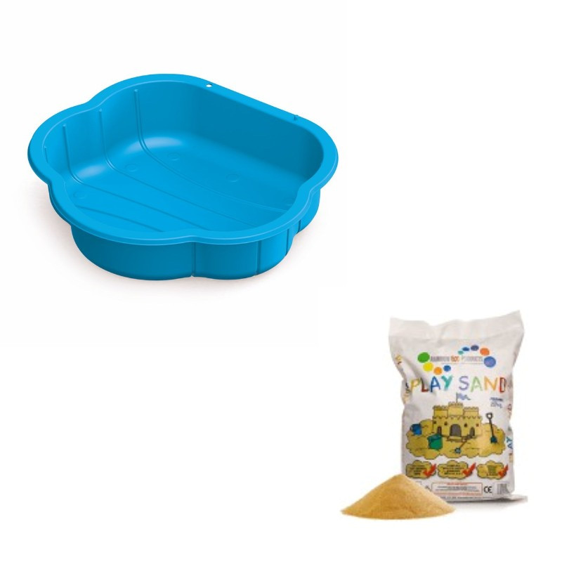 Dolu Sand Pit Blue & 15kg Bag Of Playsand