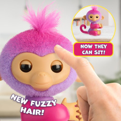 Fingerlings Interactive Baby Monkey Reacts To Touch – 70+ Sounds & Reactions – Charli (Purple)