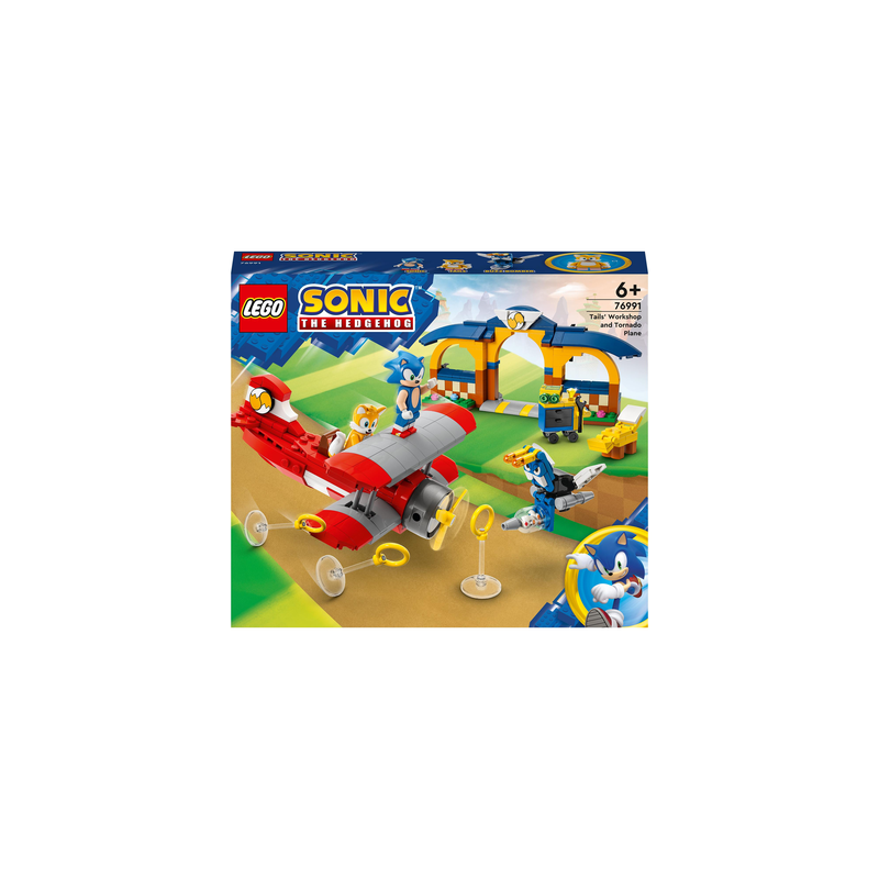 LEGO Sonic the Hedgehog Tails’ Workshop and Tornado Plane 76991 Building  Toy Set, Airplane Toy with 4 Sonic Figures and Accessories for Creative  Role