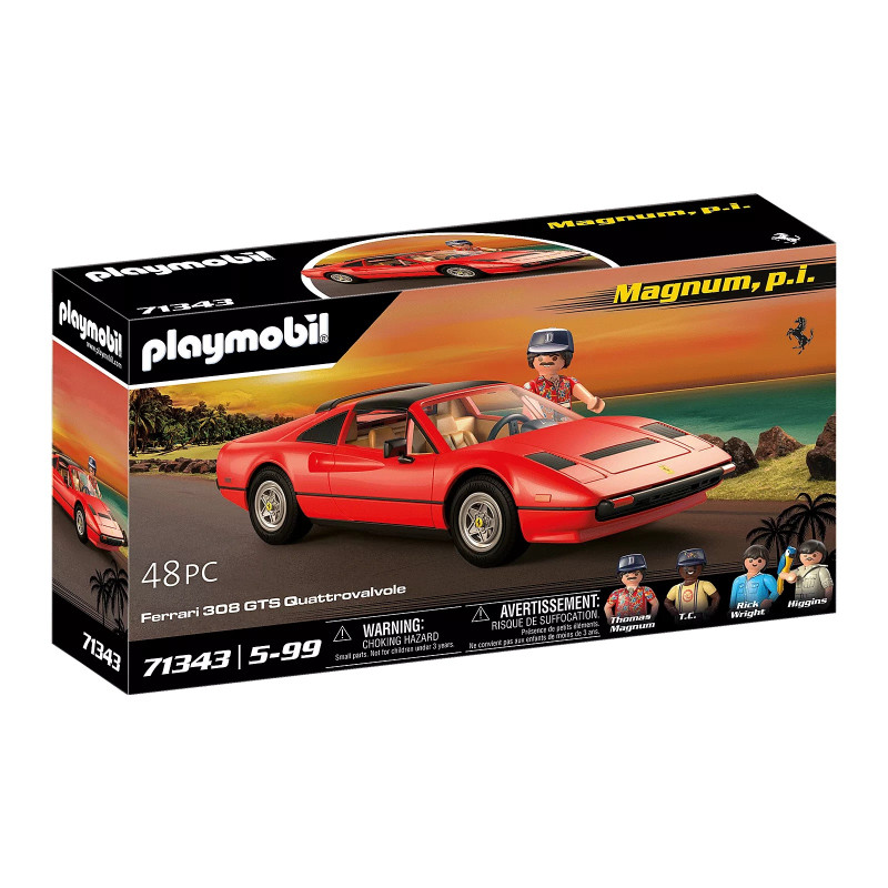 Playmobil Magnum, P.I. Ferrari 308 Gts Quattrovalvole 71343