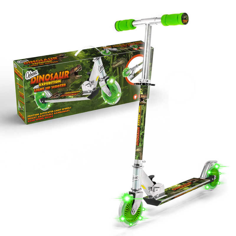 Ozbozz Dinosaur Scooter With 2 Light Up Wheels