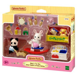 Sylvanian Families Baby's Toy Box - Snow Rabbit & Panda Baby 5709