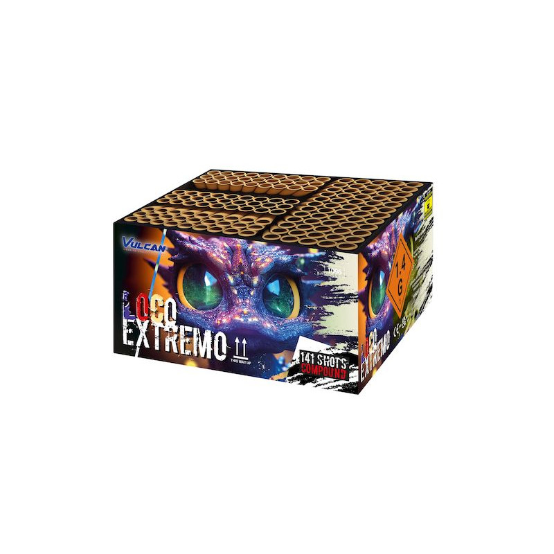 Vulcan Fireworks Loco Extremo Compound Battery – 141 Shot