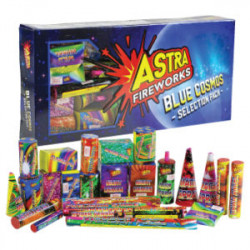 Blue Cosmos 25pc Selection Box Super Hawk Rockets Free