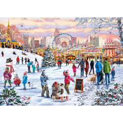 Gibsons Hyde Park Winter Wonderland 1000 Piece Jigsaw Puzzle