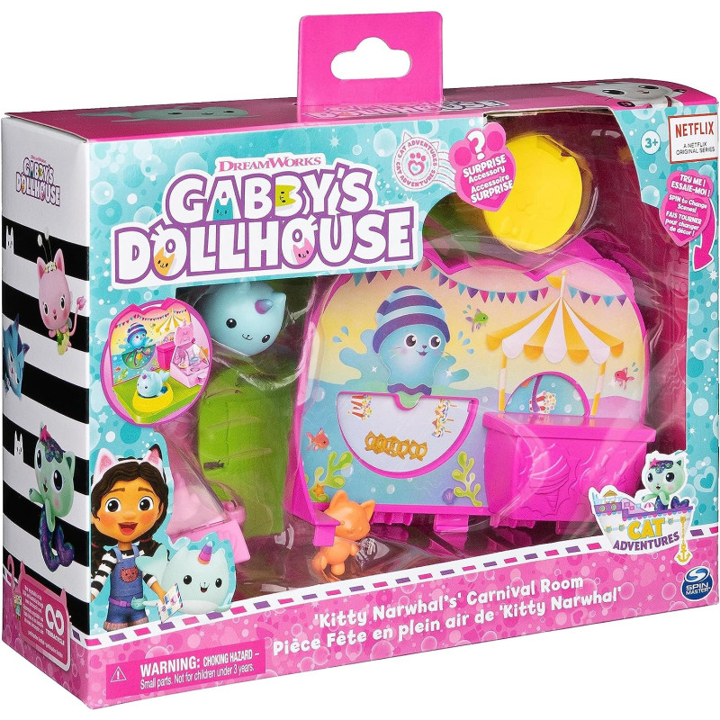 Gabby’s Dollhouse Kitty Narwhal’s Carnival Room