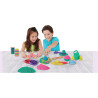 Kinetic Sand Ultimate Sandisfying Set, 2lb Of Sand. Pink, Yellow And Teal, 10 Moulds And Tools