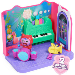 Gabby’s Dollhouse, Groovy Music Room With Daniel James Catnip Figure