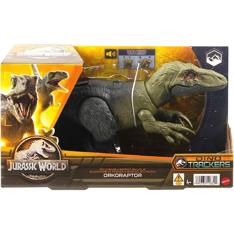 Jurassic World Dino Trackers Action Figure Wild Roar Orkoraptor